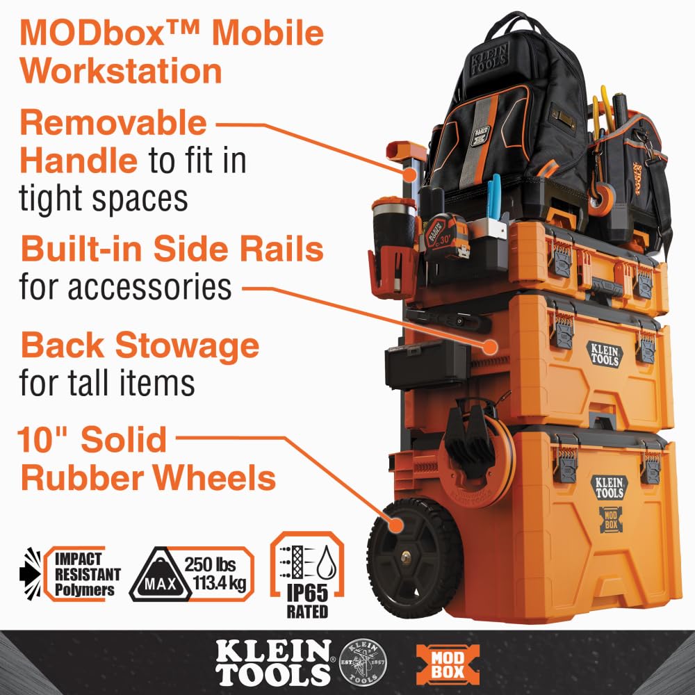 Klein Tools 54804MB MODbox Small Toolbox Portable Tool Box