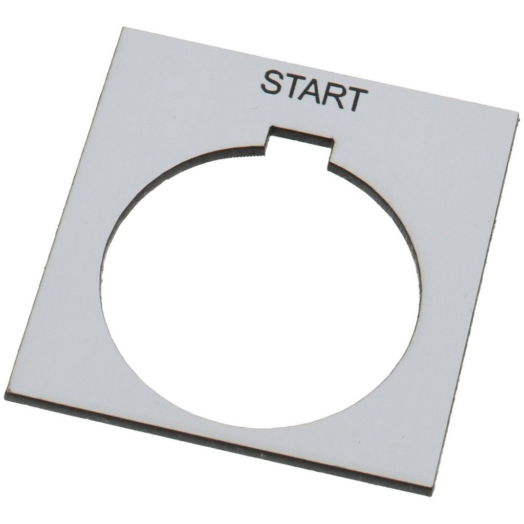 SCHNEIDER ELECTRIC Schneider Electric 9001KN201WP Square Legend Plate Start