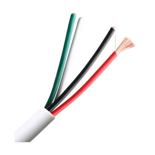 WIREPATH Wirepath SP-144-500-WHT 14AWG 4-conductor Speaker Wire