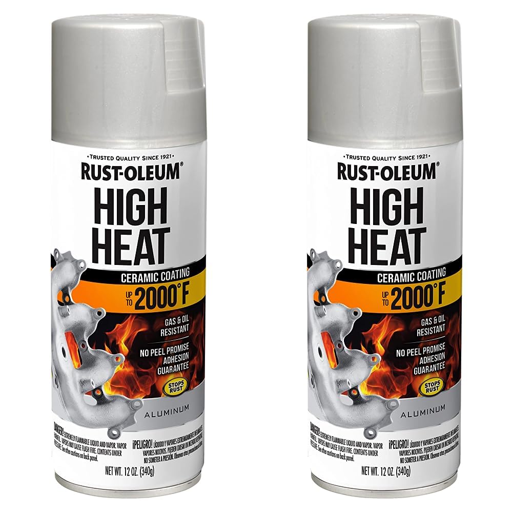 Rust-Oleum 248904 Automotive High Heat Spray Paint 12 Ounce Pack of 2