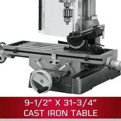 Jet 350018 Mill Drill Machine, 2 HP, R-8 Taper