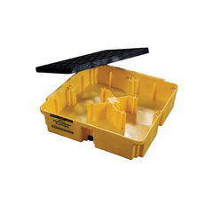 Eagle 1633D Drum Modular Spill Platform with Drain 2000 lbs Yellow