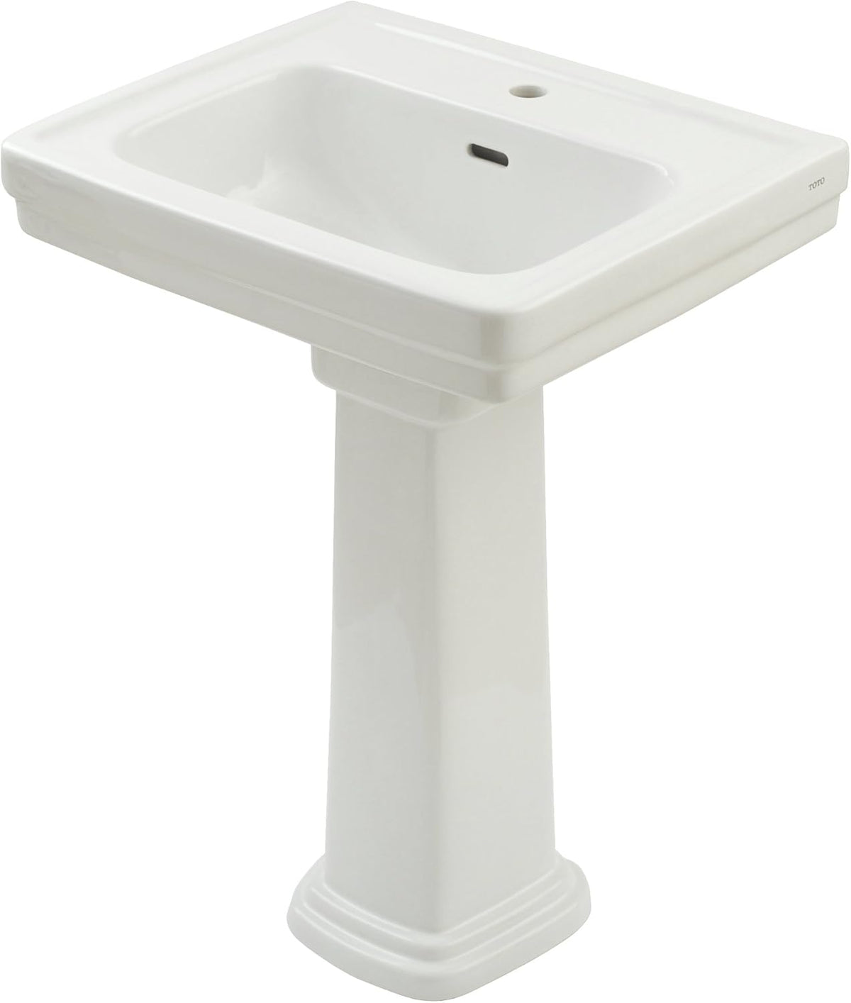 Toto LPT532N#01 Promenade Lavatory and Pedestal Single Hole Cotton White Deep Bowl