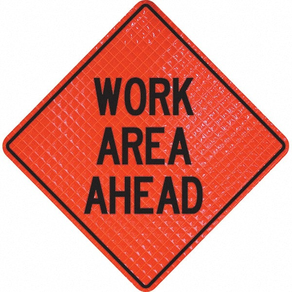 PRO-SAFE Pro-safe 07-800-4034-L Work Area Ahead Triangle Sign 48in