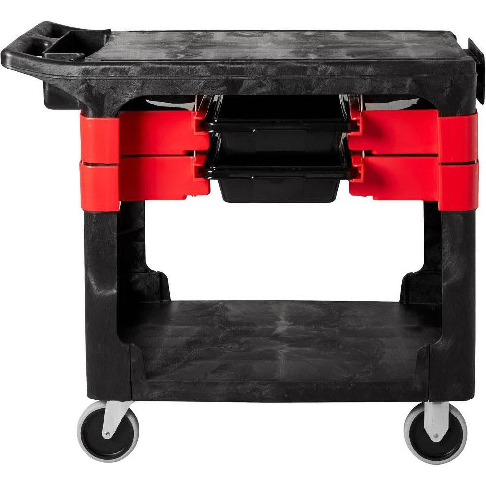 RUBBERMAID Rubbermaid FG618000BLA Trades Utility Cart 330 Lb