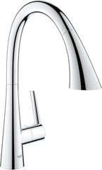 Grohe 32298003 Zedra Pull-Down Kitchen Faucet with Sprayer Chrome