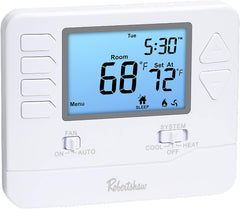 Robertshaw RS9110 Digital Programmable Thermostat 24 Volts (1 Heat/1 Cool)