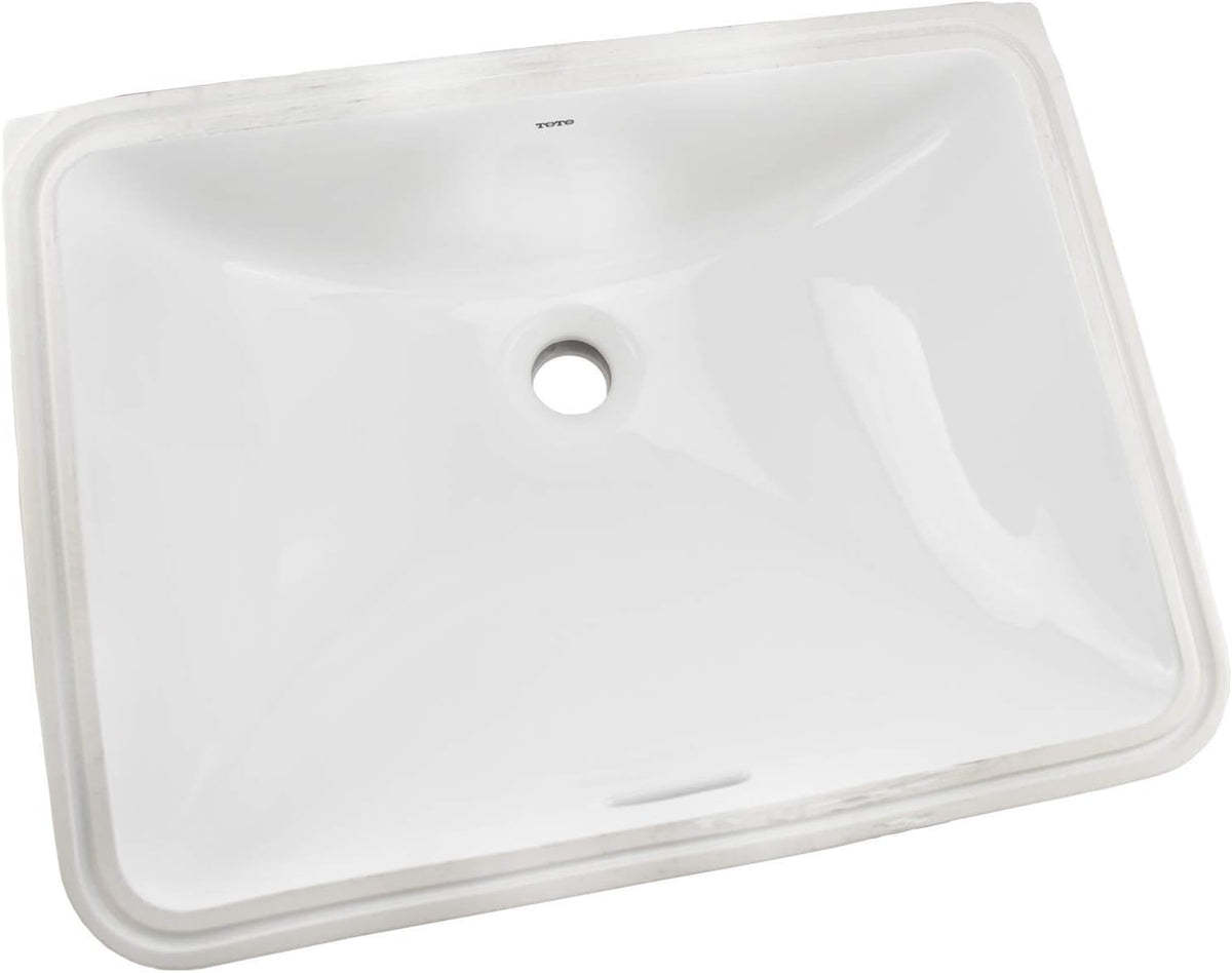 Toto LT1535G#01 20 Rectangular Undermount Bathroom Sink With CEFIONTECT Cotton White