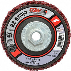 CGW Abrasives 59205 EZ Strip Red Flap DS EZ Strip 4.5X5/8-11