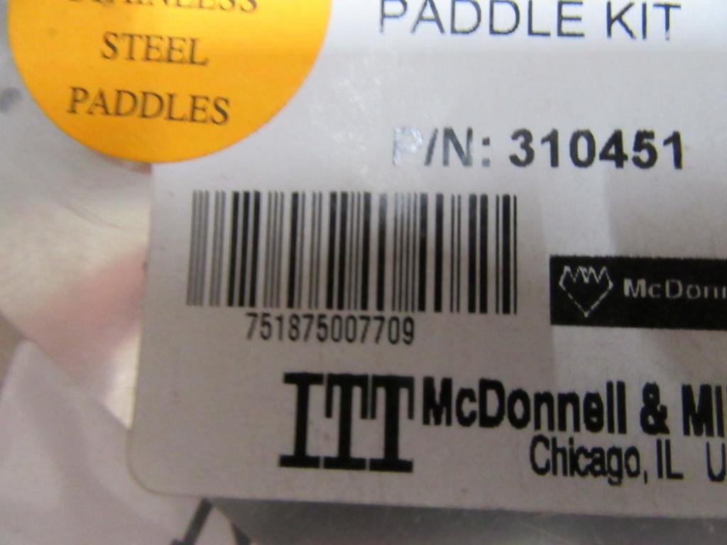 Mcdonnell & Miller FS4-15SS Stainless Steel Paddle Kit Includes 1, 2, 3, 6 Paddles