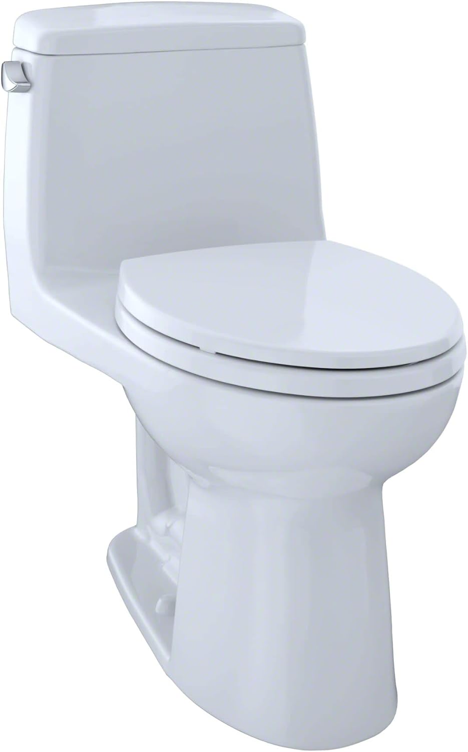 TOTO MS854114EG#01 Eco Ultramax Elongated One Piece Toilet with Sanagloss Cotton White