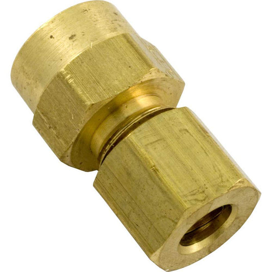 Len Gordon 522001 1/8 inch x 1/4 inch Tube Brass Compression Fitting