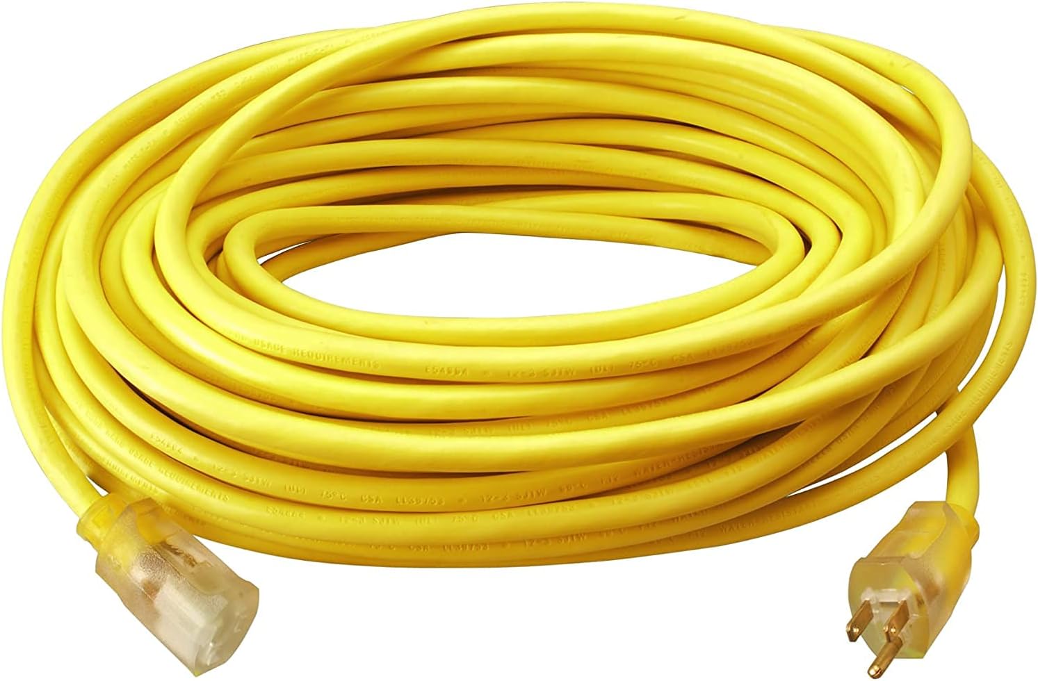 Southwire 2589SW0002 Outdoor Cord 100-foot 12/3 SJTW Heavy Duty 3 Prong Extension Cord