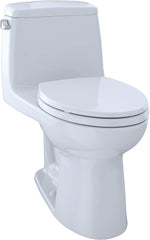 TOTO MS854114SG#01 Ultramax Elongated One Piece Toilet with Sanagloss Cotton White