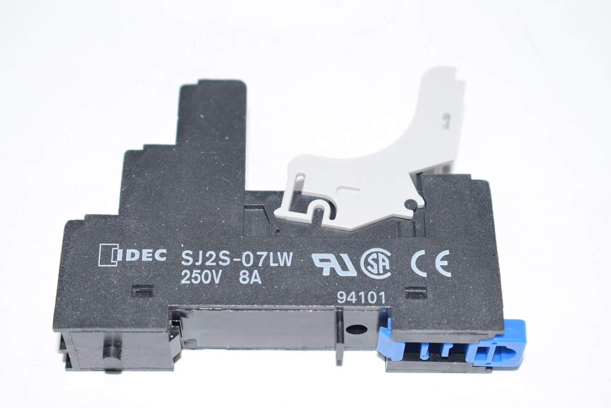 IDEC SJ2S-07LW Relay Socket Finger-Safe DIN Rail Mount 8 Contacts DPDT