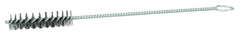 Weiler 21097 Hand Tube Brush 8 inches 0.006 Steel Wire Fill 1/2 Diameter