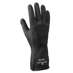 SHOWA 723S-07 Neoprene Glove, Flock-Lined, Chemical Resistant, 24 mils Thick, 13 Length, Small (Pack of 12 Pairs)