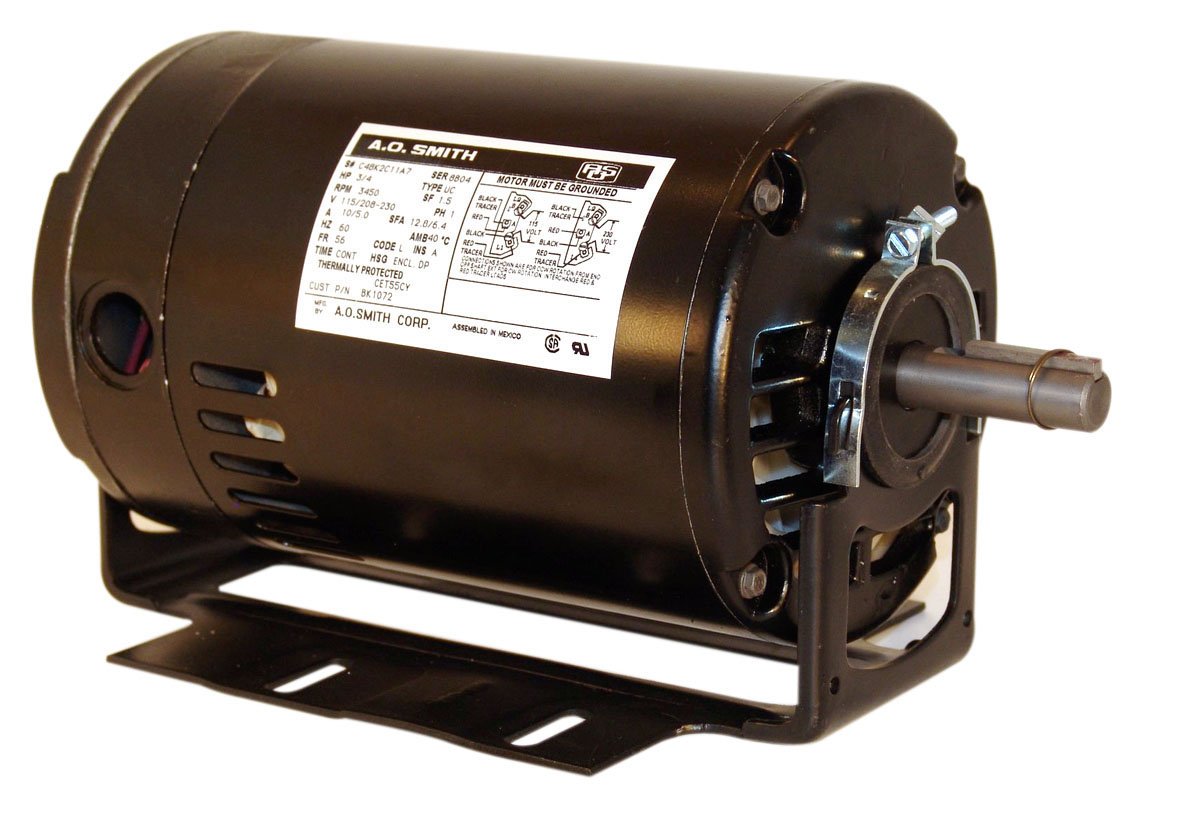 Century BK1102 Belt Drive Fan and Blower Motor 1 HP 3450 RPM