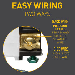 Pass & Seymour CSB20AC2W 20A 250V Duplex Receptacle