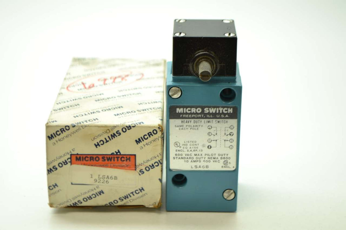 Honeywell LSA6B Limit Switch Heavy Duty 600VAC 10A Side Rotary