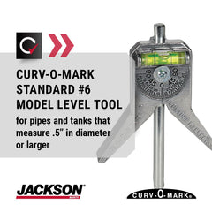 Jackson Safety 14775 Pipe Marker Centering Tool 6 Standard Adjustable Dial Set Level