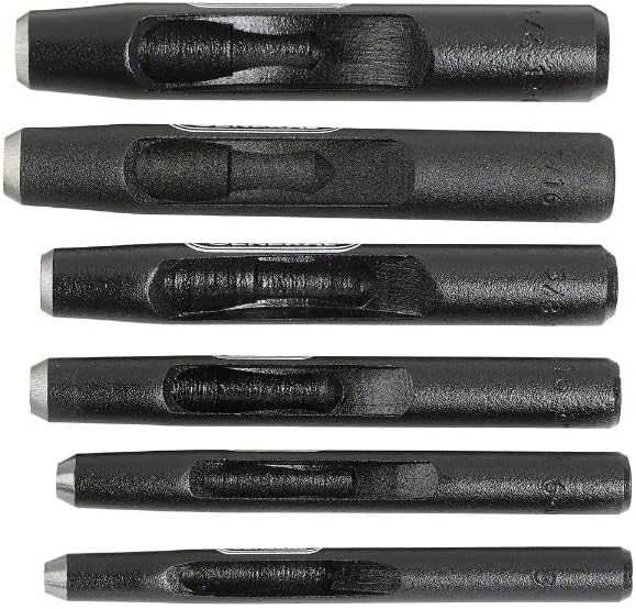 General Tools 1280ST Hollow Steel Punch Set 3/16 to 1/2 Inch