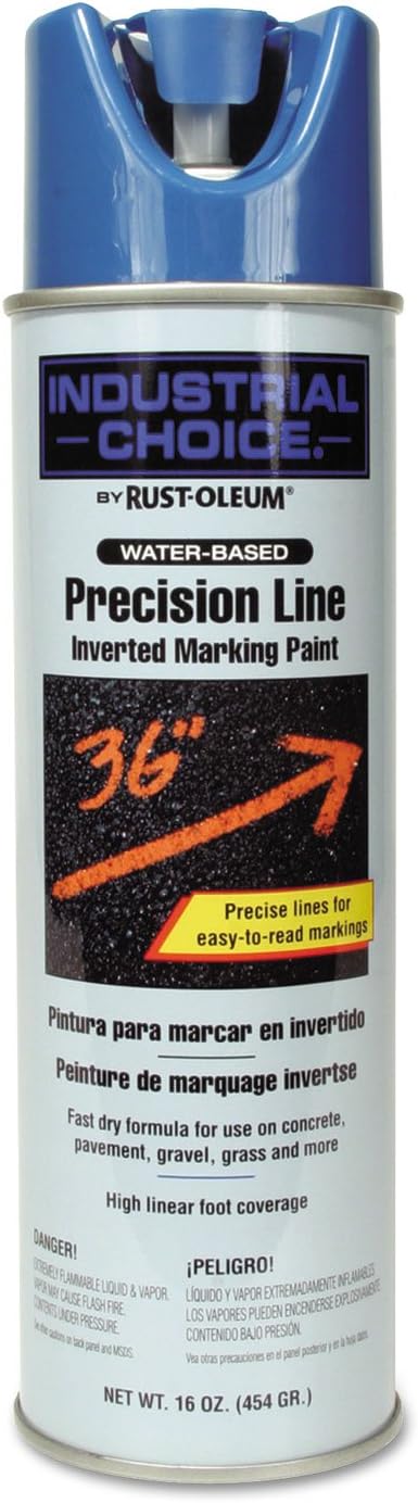 Rust-Oleum 205176 Inverted Marking Paint Fluorescent Blue 17 Ounce Water-Based