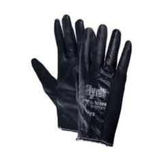 Ansell 103577 Hynit Size M Rubber Work Reusable Gloves in Blue