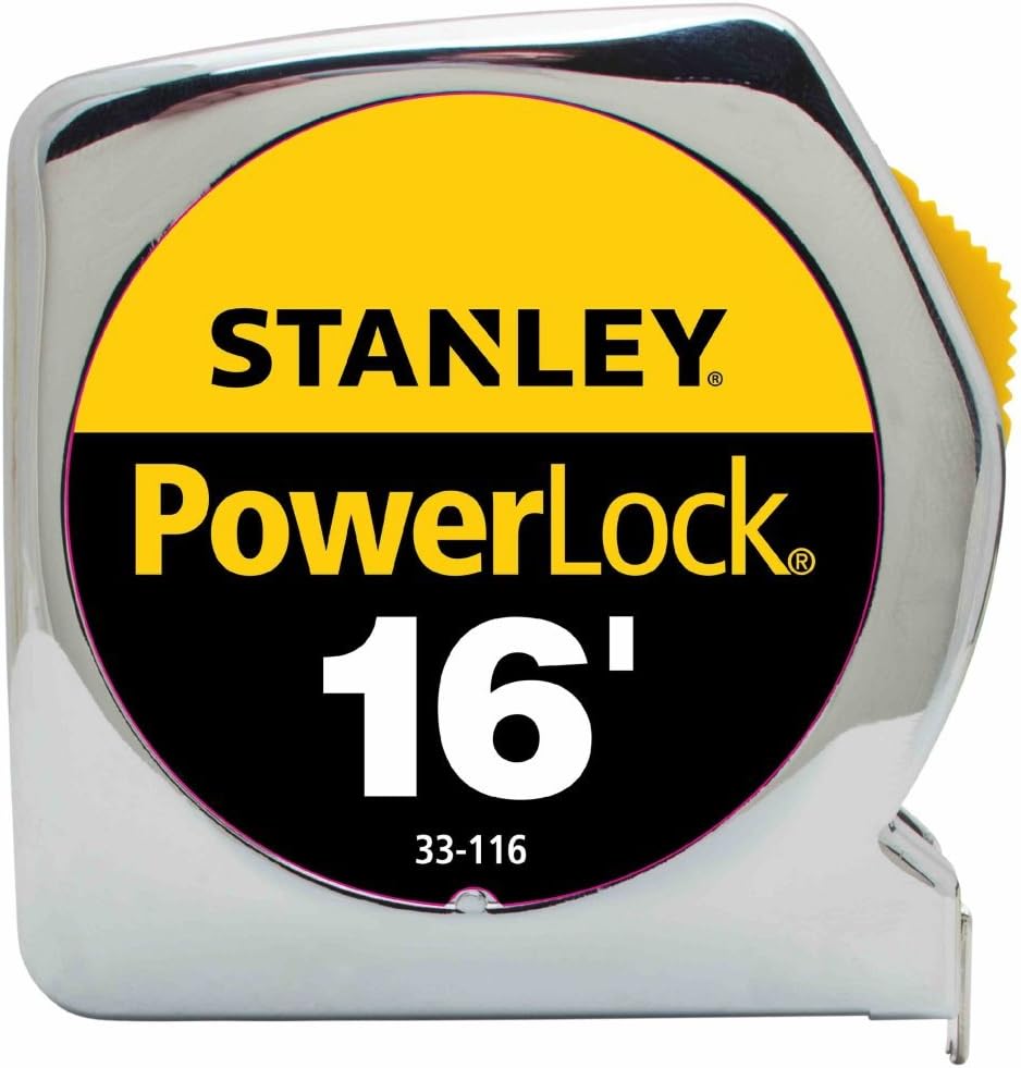 Stanley 33-116 Powerlock Tape Rule 3/4 Inch Wide Blade 16 Feet