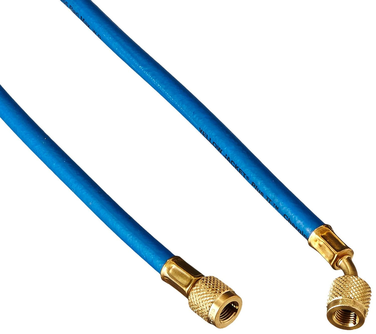 Yellow Jacket 21260 Plus II 1/4 inch Blue Charging Hose with Double Barrier Protection, 60 inches