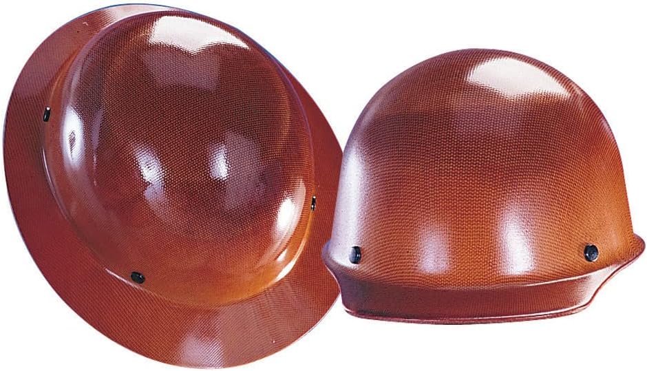 MSA 460389 Skullgard Full Brim Hard Hat Phenolic Resin Up to 350F