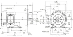 Marathon MGT1206 General Purpose Motor 2 hp 3600 RPM