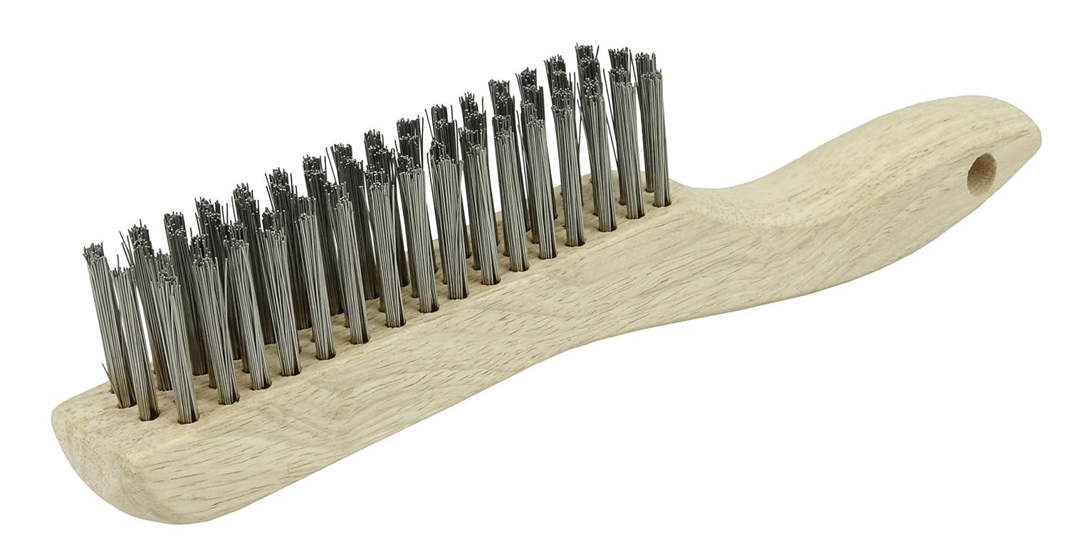 Weiler 44064 Wire Scratch Brush Stainless Steel 10 inches 4 x 16 Rows