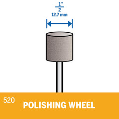 Dremel 520-02 Impregnated Wheel 1/2 Inch Diameter 2 Pack