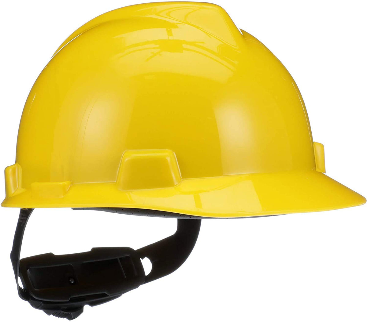 MSA 475360 V-Gard Hard Hat With Fas-Trac III Suspension Yellow Standard