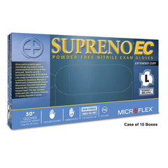 Microflex SEC-375-L Disposable Gloves Nitrile L Blue PK50