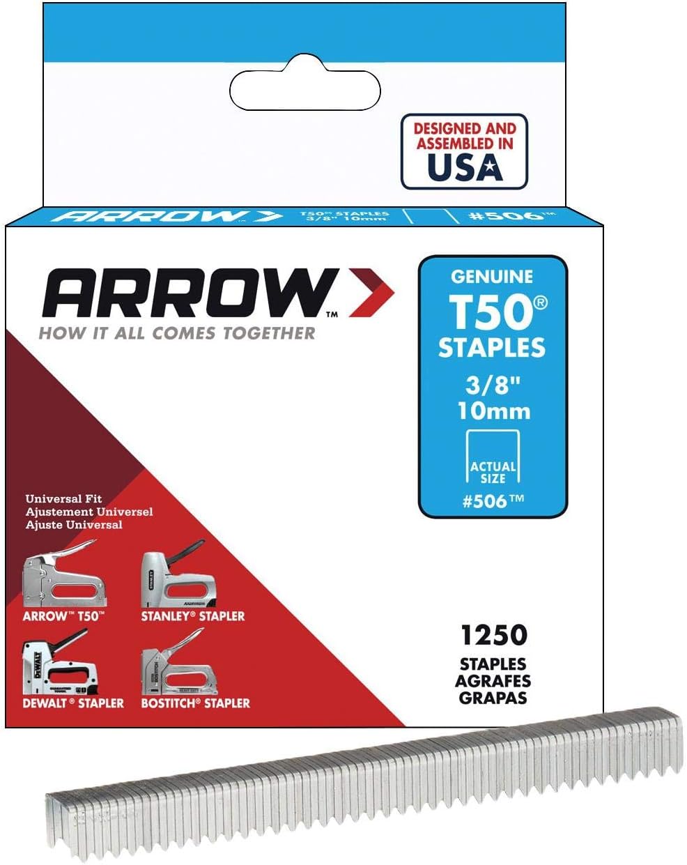 Arrow 50624 Staple 3/8 Crown 3/8