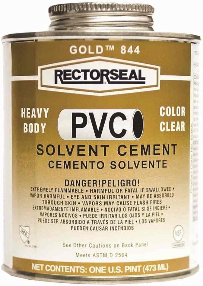 Rectorseal 55952 Pint 844L Heavy Body Low Voc PVC Solvent Cement