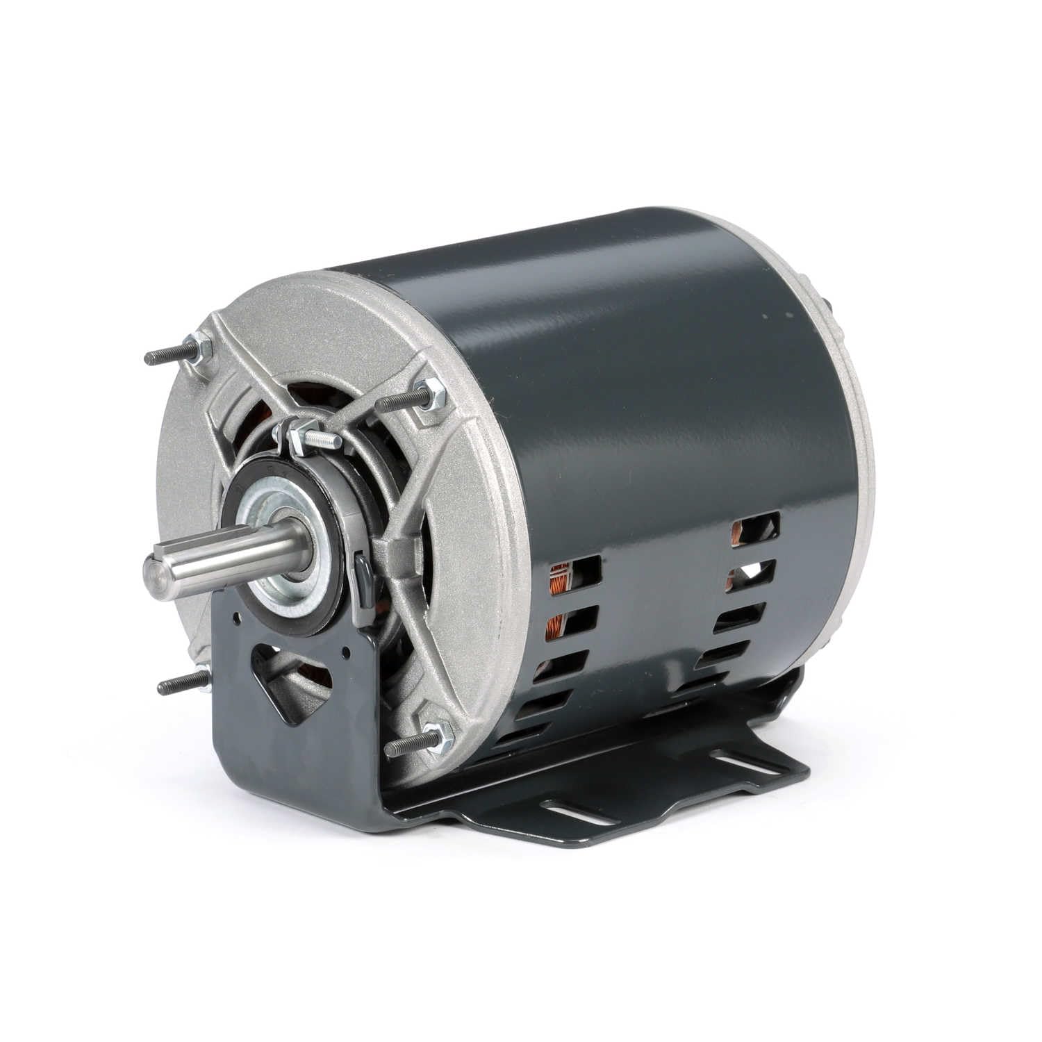 Marathon MX018 48Y Frame Open Air Over 48A11O1350 Direct Drive Motor 1/4 hp 1075 RPM 277 VAC 1 Phase 3 Speeds Ball Bearing Permanent Split Capacitor Thru-Bolt