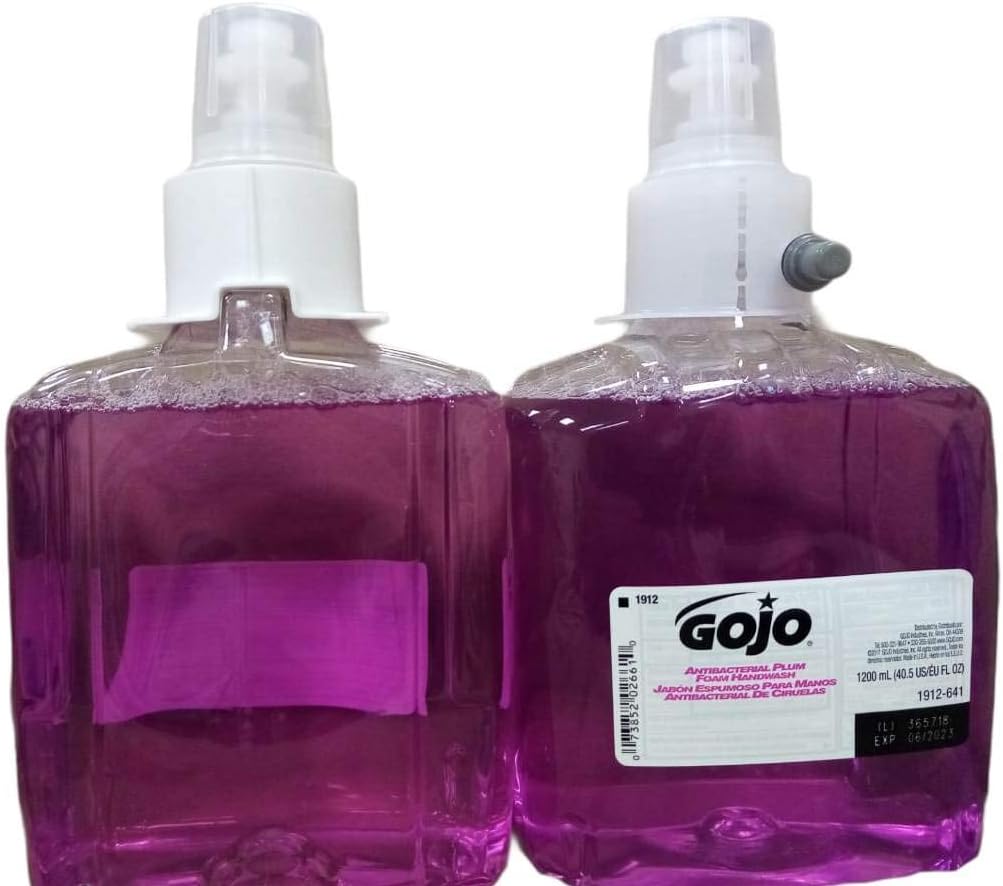 Gojo 1912-02 Antibacterial Foam Hand Soap Refill 1200ml Plum