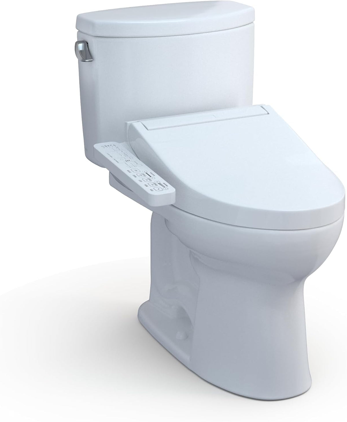 Toto MW4543074CEFG#01 Washlet+ Drake II Two-Piece Elongated 1.28 GPF Bidet Seat Cotton White