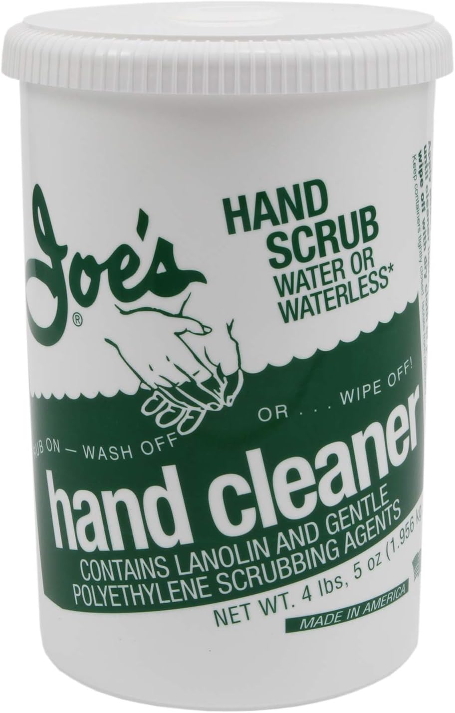 Joe's 401-P Hand Scrub 4 lb 5 oz Plastic Can