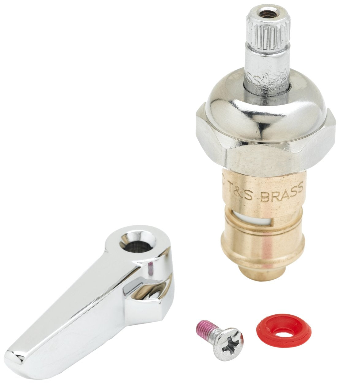 T&S Brass 012446-25 Ceramic with Check Valve and Lever Handle, Hot, Right Hand