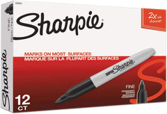 Sharpie 33001 Permanent Markers Fine Point Black Dozen