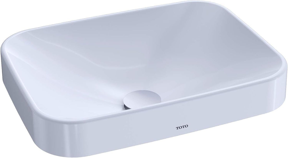 Toto LT425G#01 Arvina Rectangular Vessel Bathroom Sink Cotton