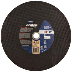 Norton 66253306611 14x1/8x1 in. Gemini Long Life 57A AO Type 01/41 Stationary Saw Cut-Off Wheels, 10 Pack