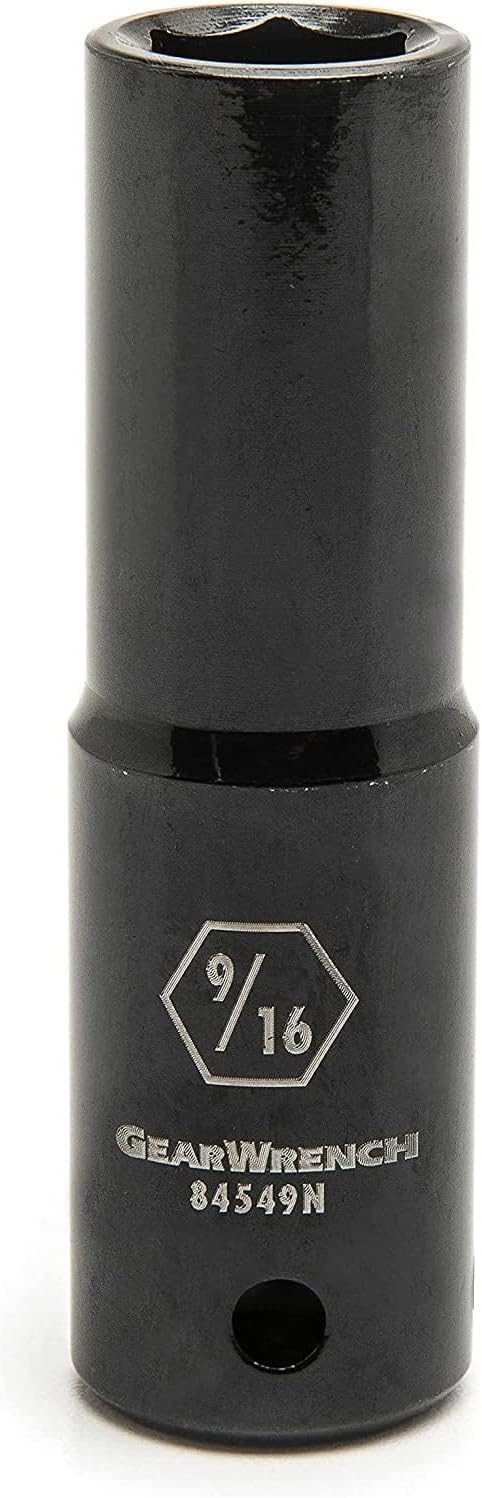 GEARWRENCH 84549N 1/2 Drive Deep Impact SAE Socket 9/16, 6 Point