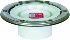 Sioux Chief 886-PTMS 3 Inch Spigot PVC Total Knockout Closet Flange with Stainless Steel Ring