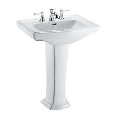 TOTO LPT780.4#01 Clayton Pedestal Lavatory 4 Inch Center Cotton