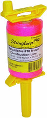 Stringliner 25462 Nylon Mason Line With Reel 500 ft Fluorescent Pink